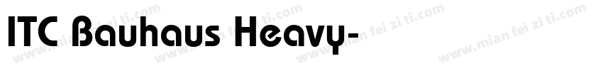 ITC Bauhaus Heavy字体转换
